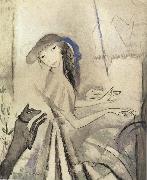 Marie Laurencin Self-Portrait of play piano oil painting on canvas
